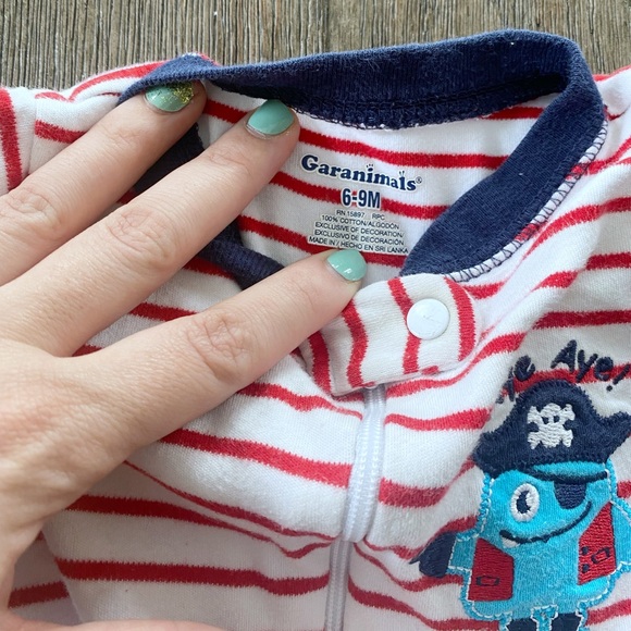 4/$10 Granimals baby boy footie pajamas - Picture 4 of 6